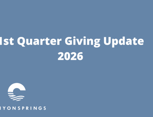 1st Quarter Giving Update 2026