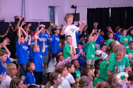 Children and teens participating in a lively church event at Canyon Springs Church.
