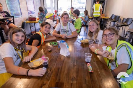 Children enjoying a community event at Canyon Springs Church.
