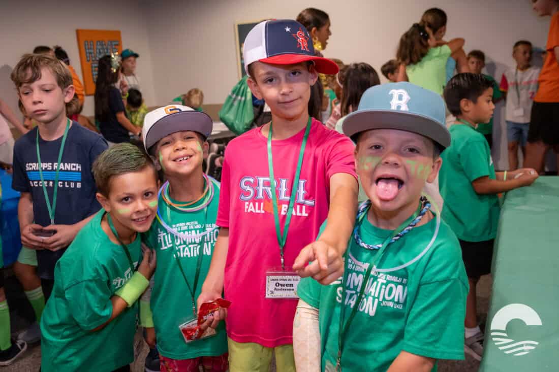Children enjoying activities at Canyon Springs Church kids event.