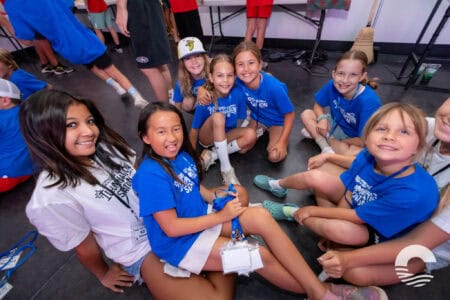 Group of smiling children at Canyon Springs Church event.