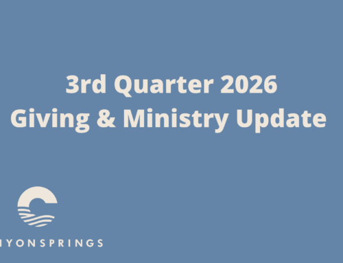 3rd Quarter Giving & Ministry Update 2026