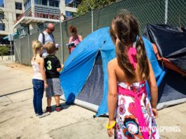 Delivery of "Generosity Bags" to Downtown San Diego. Bags were made from students of EBS Elementary School. http://www.linneamiller.com/we-have-heart/